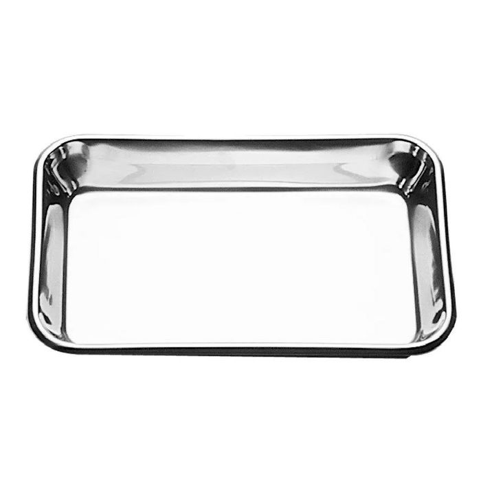 Mostrar detalhes de Bandeja Alta em Inox 31,5x24,5cm 7326 - KEHOME Imagem de Bandeja Alta em Inox 31,5x24,5cm 7326 - KEHOME